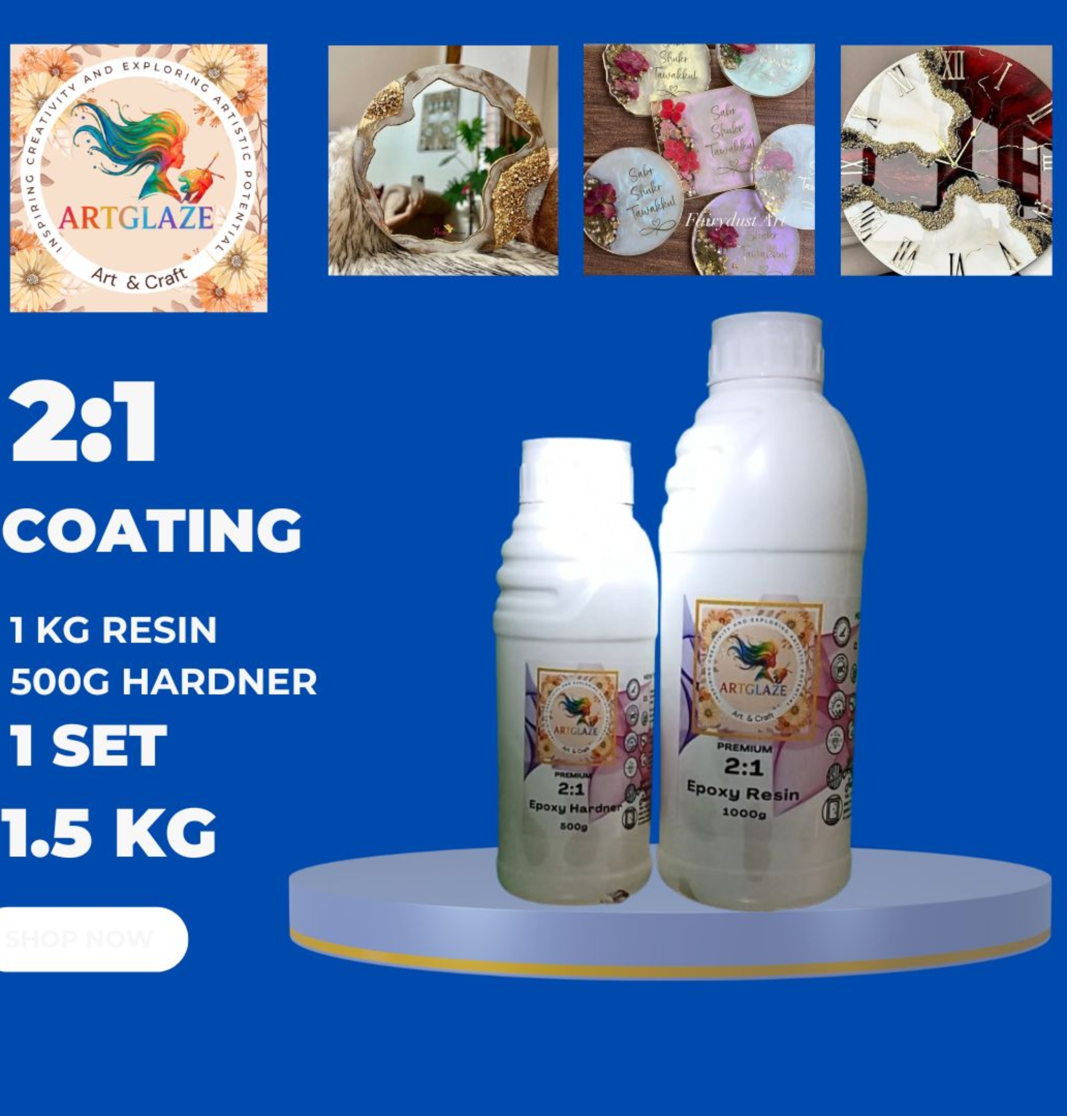 2:1 Epoxy Resin and Hardner Set (1.5 kg)