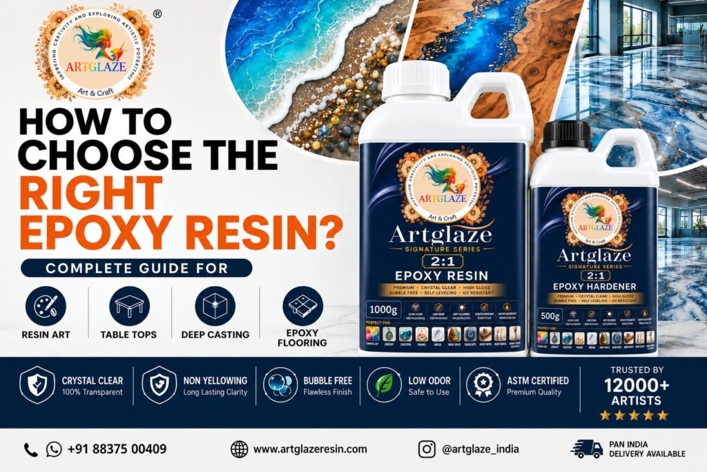 Artglaze epoxy resin for resin art, table tops, deep casting and epoxy flooring